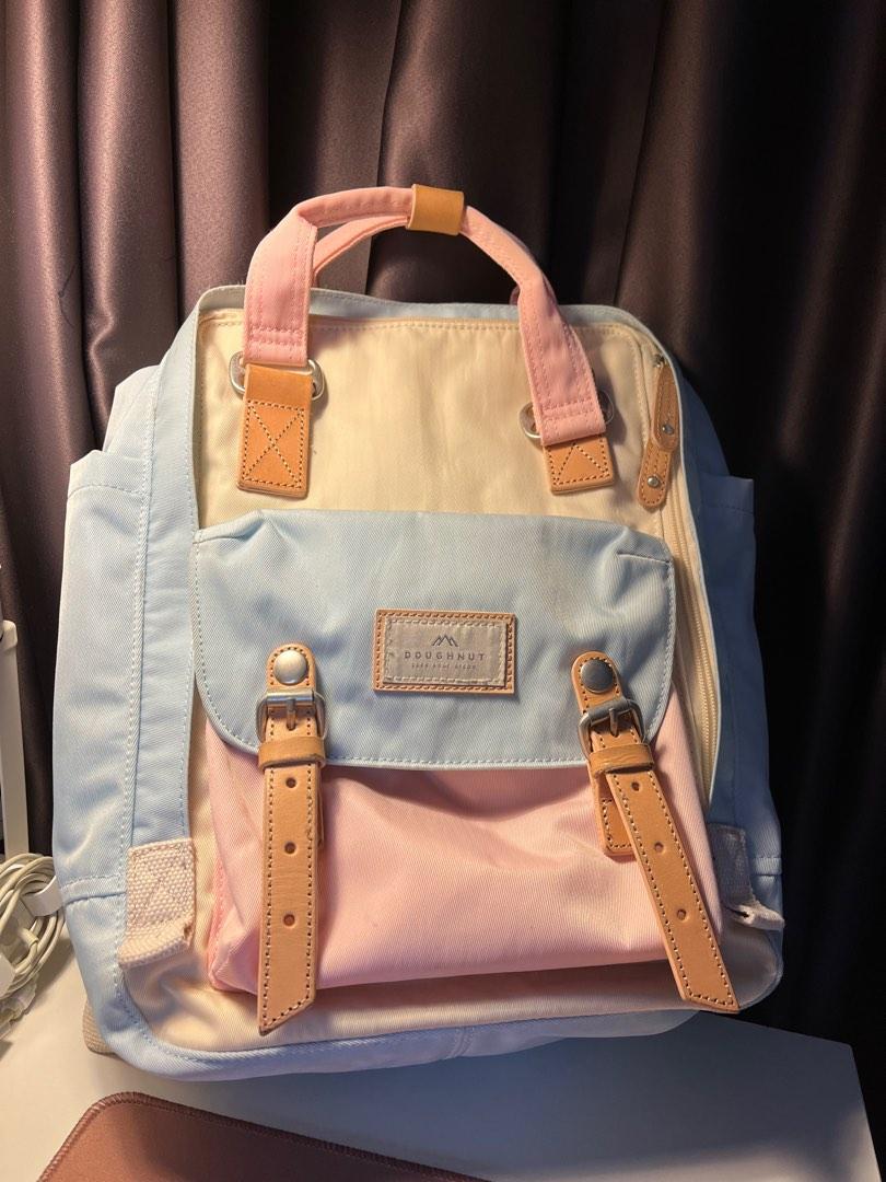Doughnut Macaroon Series Backpack Cream x Iceberg x Sakura