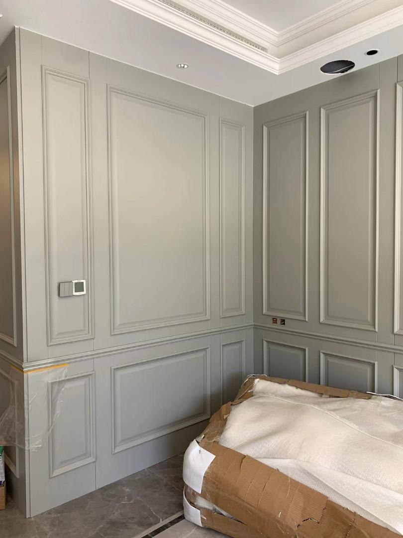 European style wall panel, TV feature Wall, Furniture & Home Living