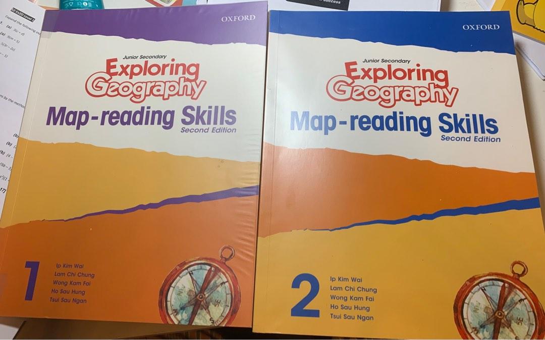 Exploring geography Map reading skills book 1 and 2, 興趣及遊戲, 書本 & 文具
