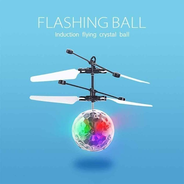 Flying Ball Toys RC With Remote Control , Rechargeable RGB Disco Light