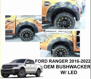 Ford Ranger T7 2016 to 2022 XLT/XLS/FX4 OEM Bushwacker w/ DRL or Rhino Fender Flare