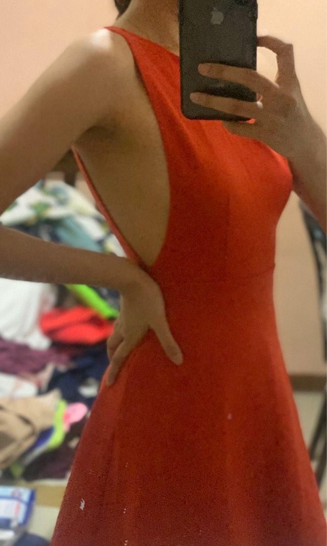 Forever 21 Orange Dress Backless (Category: Dresses) located in Las Pinas. Submitted by declutteringsale25 (Listing ID 1181068691, Image 1). Description: Good as new! Used twice. RFS: not using anymore .