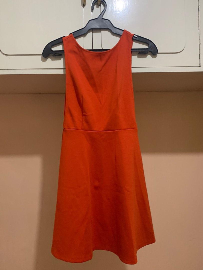 Forever 21 Orange Dress Backless (Category: Dresses) located in Las Pinas. Submitted by declutteringsale25 (Listing ID 1181068691, Image 3). Description: Good as new! Used twice. RFS: not using anymore .