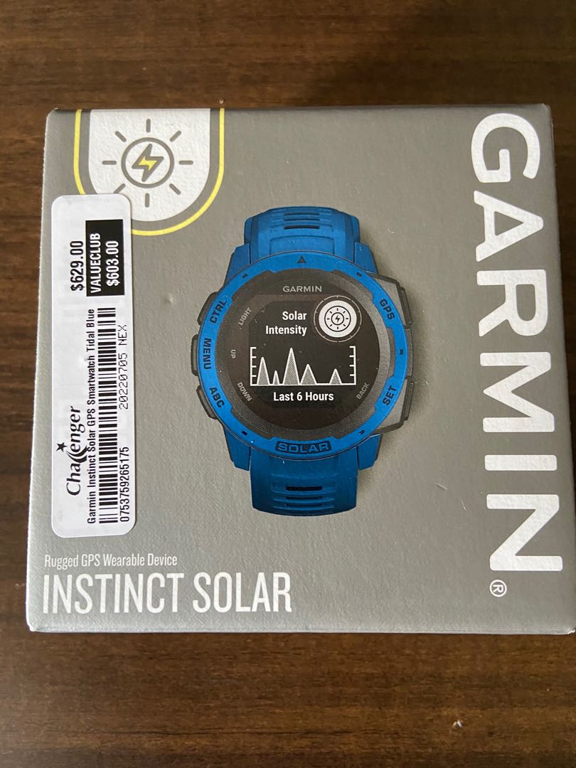 GARMIN Instinct Solar (Rugged GPS Wearable), Mobile Phones & Gadgets