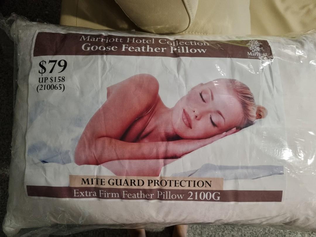 Goose feather extra firm pillow 2100g Marriott Hotel
