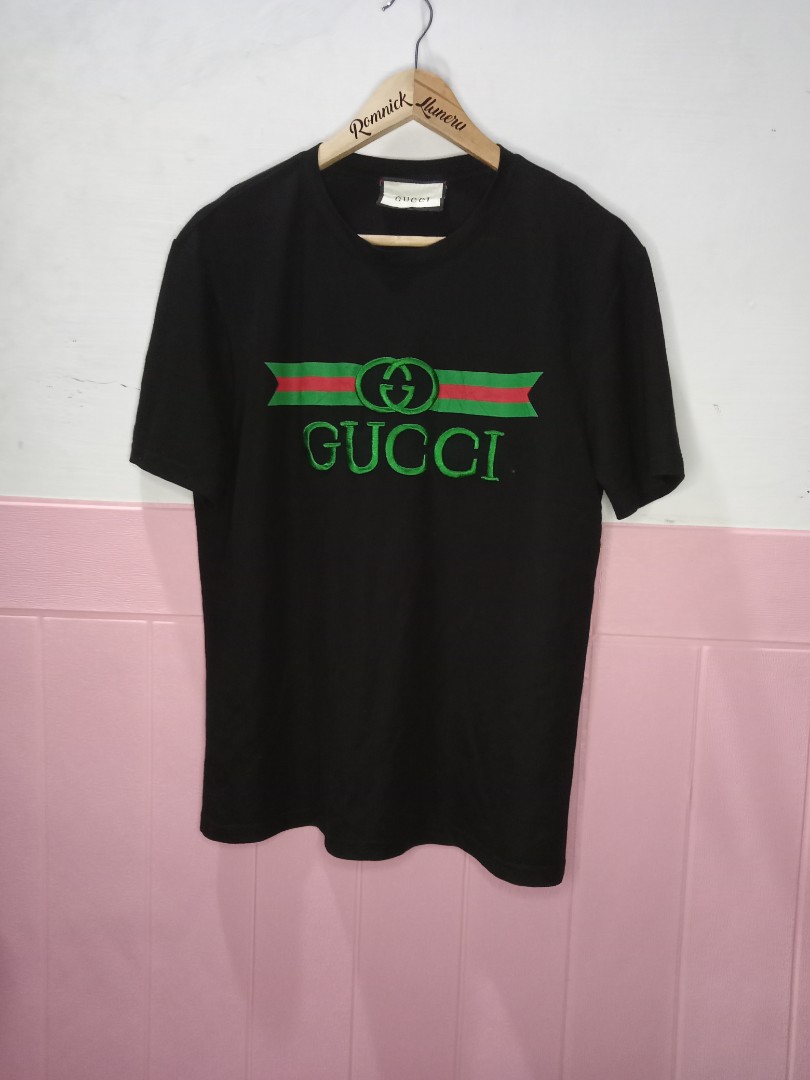 Gucci Embroidery tee, Women's Fashion, Tops, Shirts on Carousell