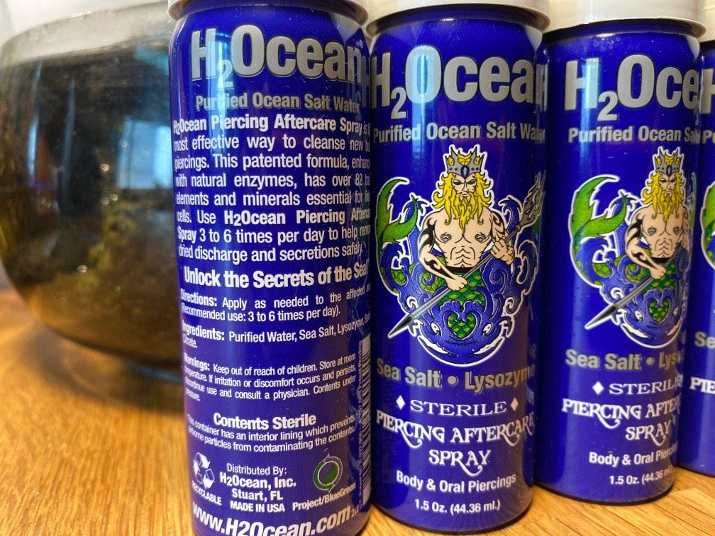 H2ocean Sea Salt Piercing Aftercare Great For Healing, 58 OFF
