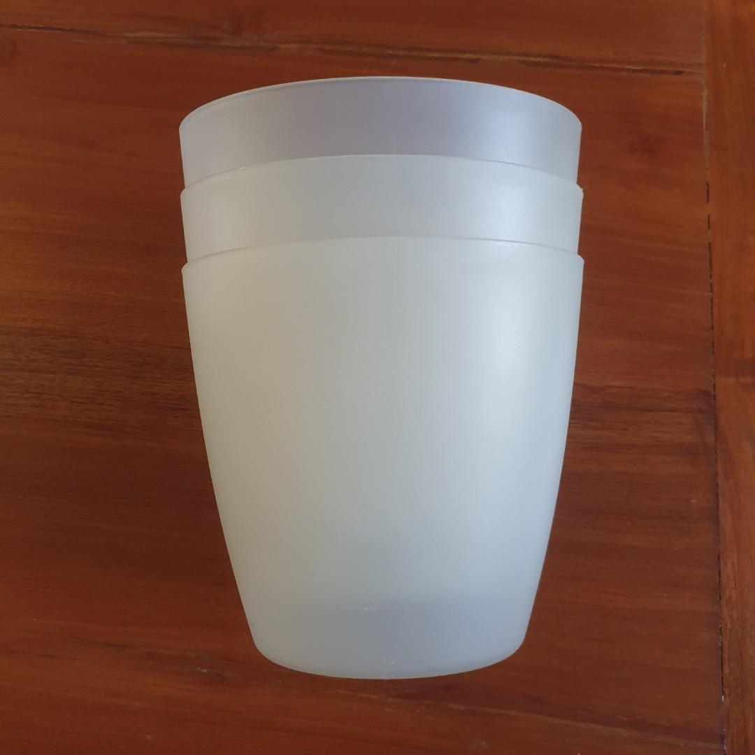 IKEA Plastic Hanging Storage Organizer (Category: Storage Boxes & Baskets) located in Makati City. Submitted by .milo (Listing ID 1176262235, Image 1). Description: - Take all (3pcs) - Can hang on hook/rod or stand alone - Can be used for desk, bathroom, kitchen, storage, etc. - Approx. 12.5 cm (height), 13 cm x 10.5 cm (opening), 8 cm x 7 cm (base) - A bit dusty from storage, but no scratches/chips - Condition: 10/10.