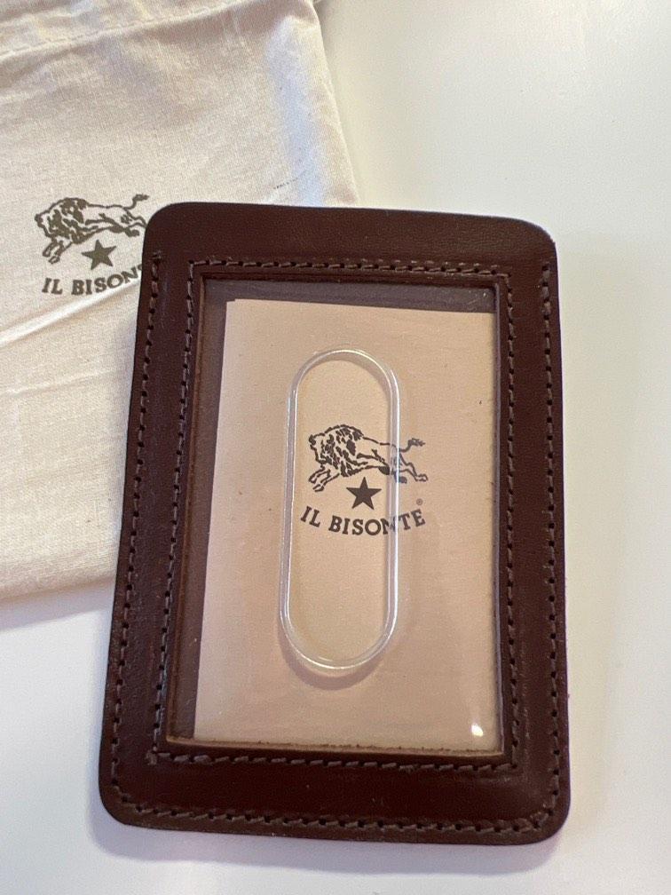 Il Bisonte 啡色皮卡片套brown leather cardholder (意大利手工製造