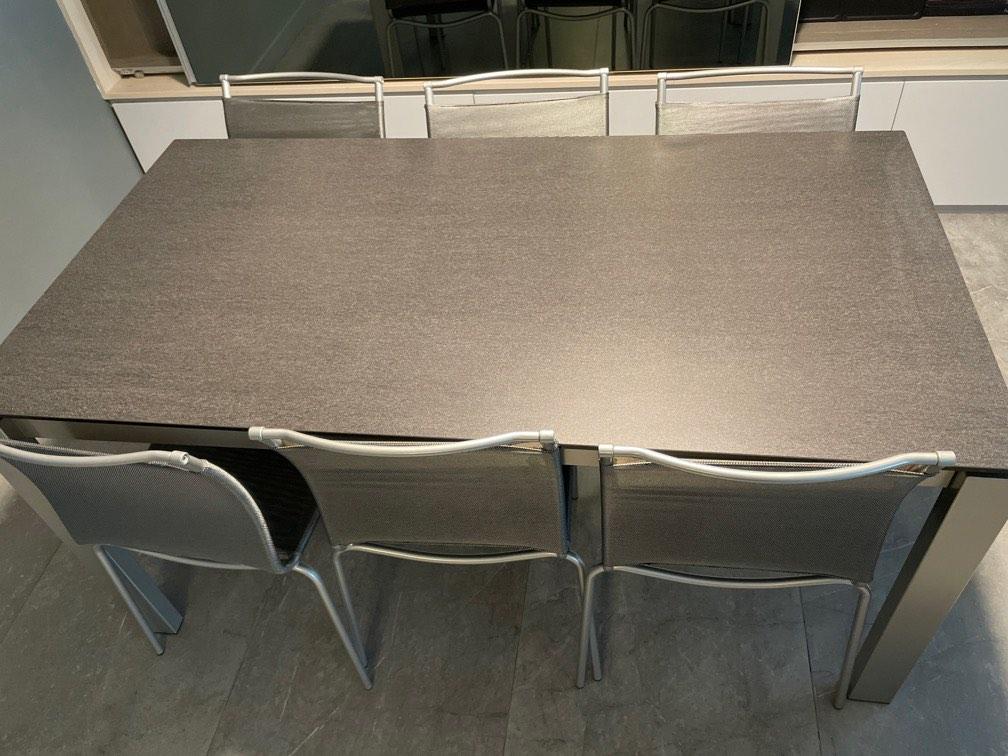 Italian Calligaris Dining Table and Chairs, Furniture & Home Living