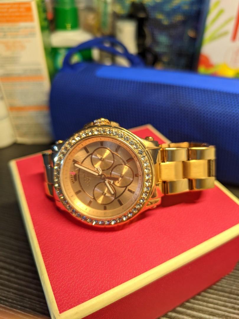 Ladies Gold Mesh Bracelet Cali Watch - Watches from Francis & Gaye  Jewellers UK