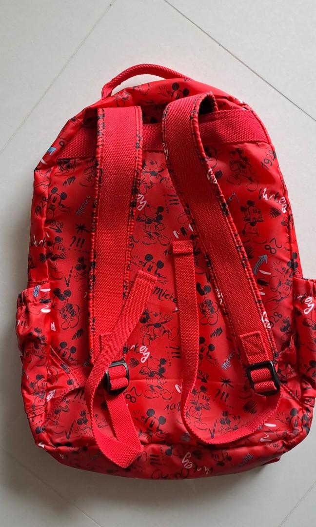 Kipling Mickey Mouse Backpack, Women's Fashion, Bags & Wallets