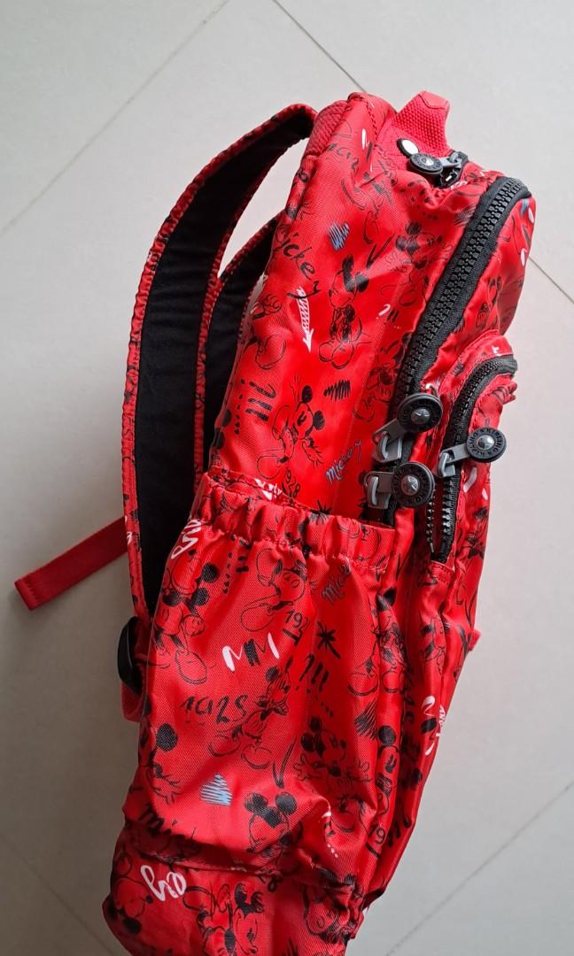 Kipling Mickey Mouse Backpack, Women's Fashion, Bags & Wallets