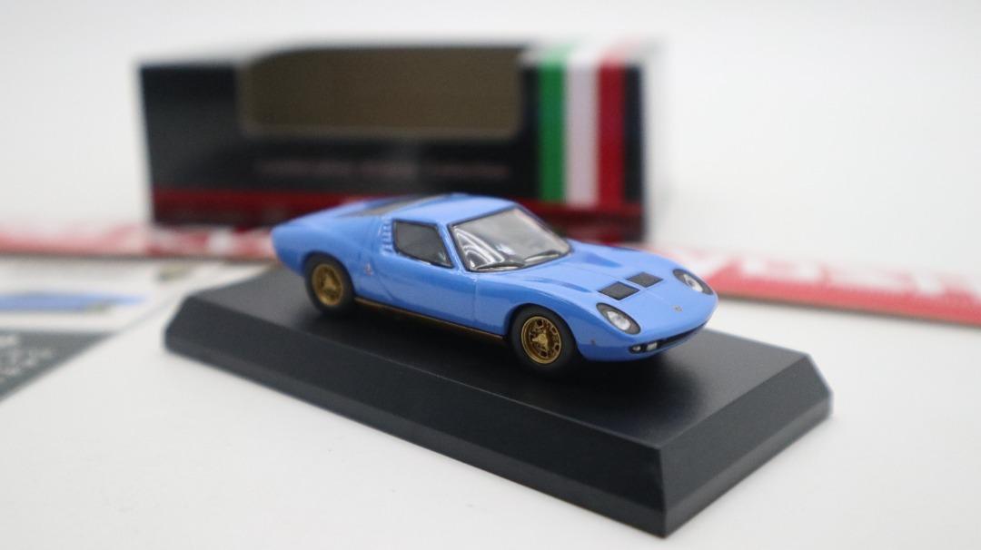 Modèle Miniature 1:64 Kyosho Lamborghini Miura P400 Bleue - Occasion, Diecast