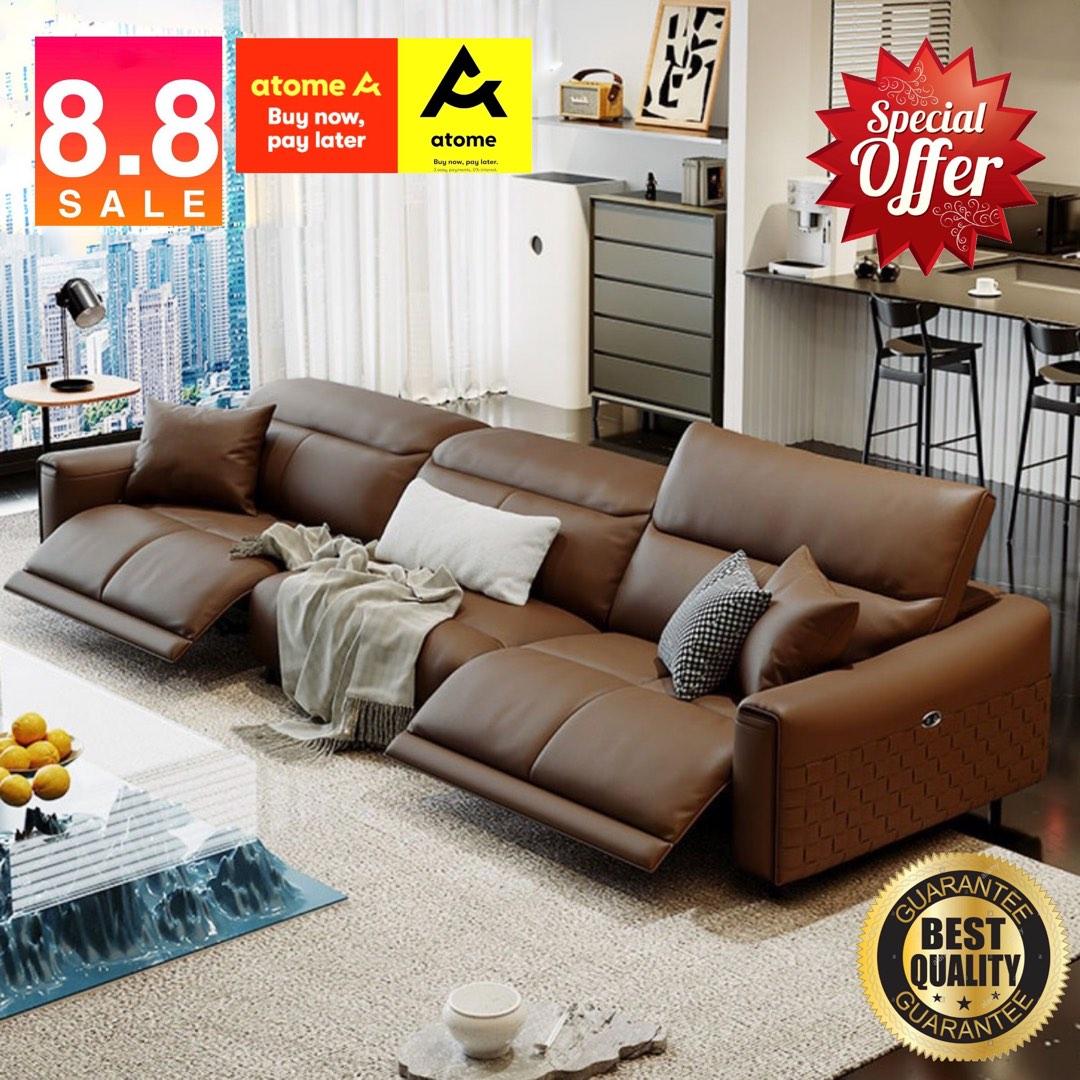 Length 156cm Lincoln Recliner Sofa Available in Top Grain Genuine