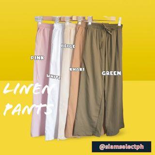 Colored Linen Pants