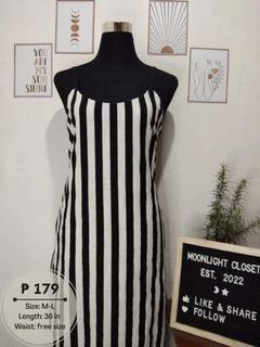 Long Vertival-Striped Dress
