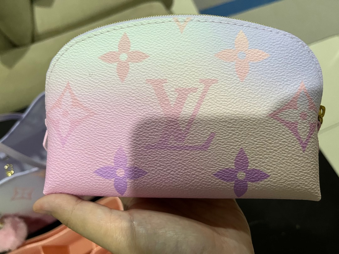 Louis Vuitton Cosmetic Bag Pouch Sunrise Pastel Pink Limited