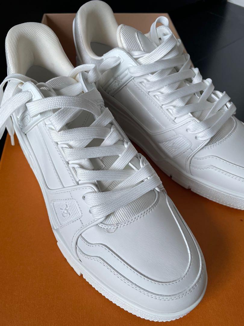 All white louis vuitton shoes sales