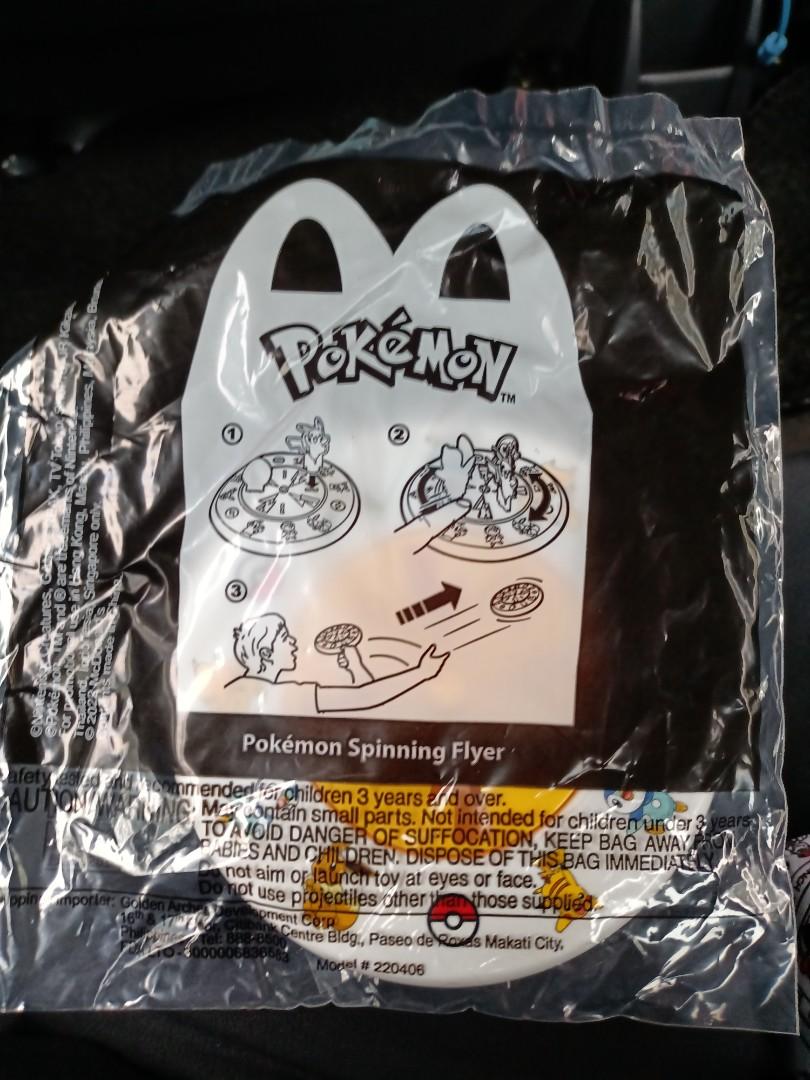 Macdonald Happy Meal Pikachu Toy Pokemon Spinning Flyer ( Self