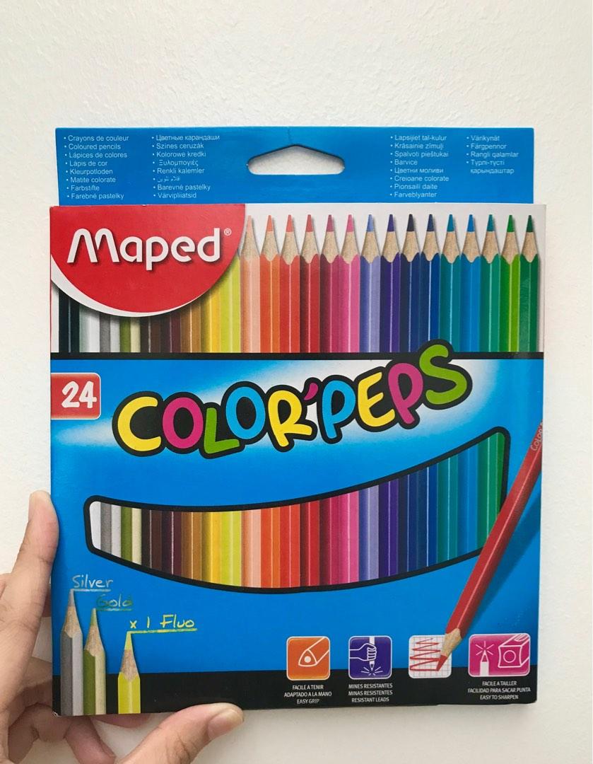 Maped Jungle Markers 2.0 - 24 Color Roller Pen Set For Kids Art And Craft