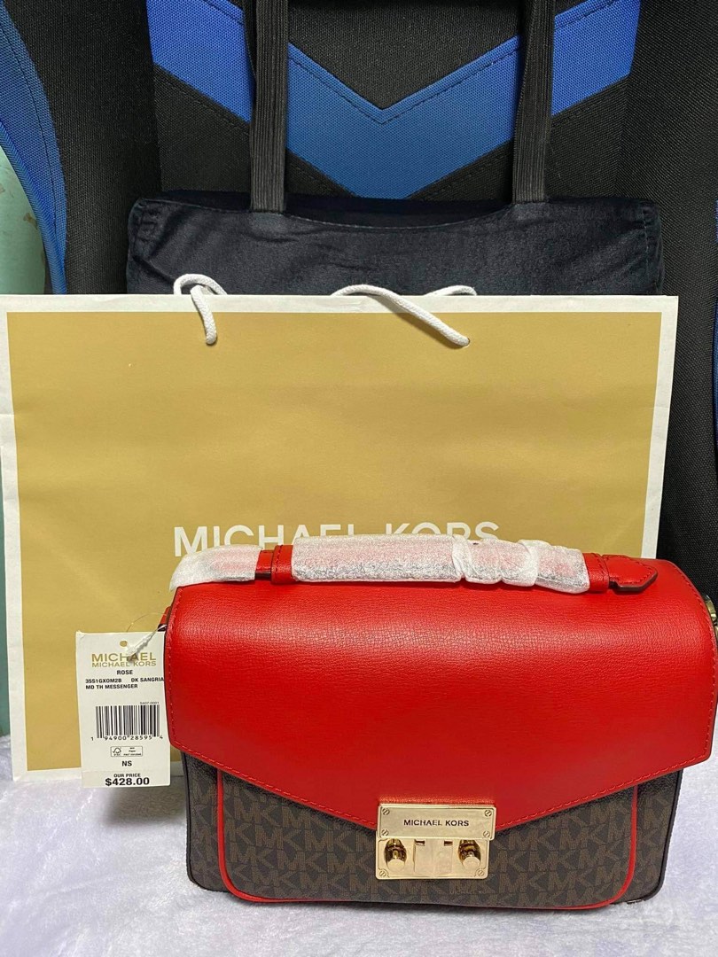 Michael Kors Rose Top Handle Medium Messenger Crossbody Bag, Women's