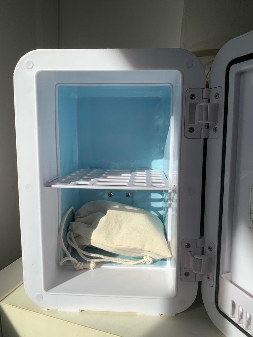 mirror light up mini fridge