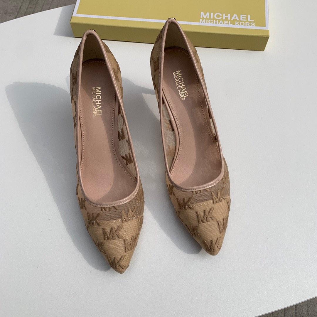 MK Women Dorothy Heel 6.5cm Brown Black Women s Fashion Footwear Heels on Carousell
