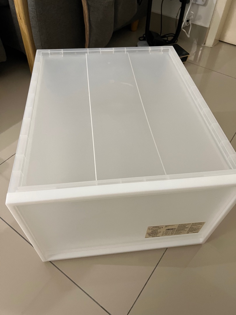Muji PP storage Box Wide L, Furniture & Home Living, Furniture, Shelves