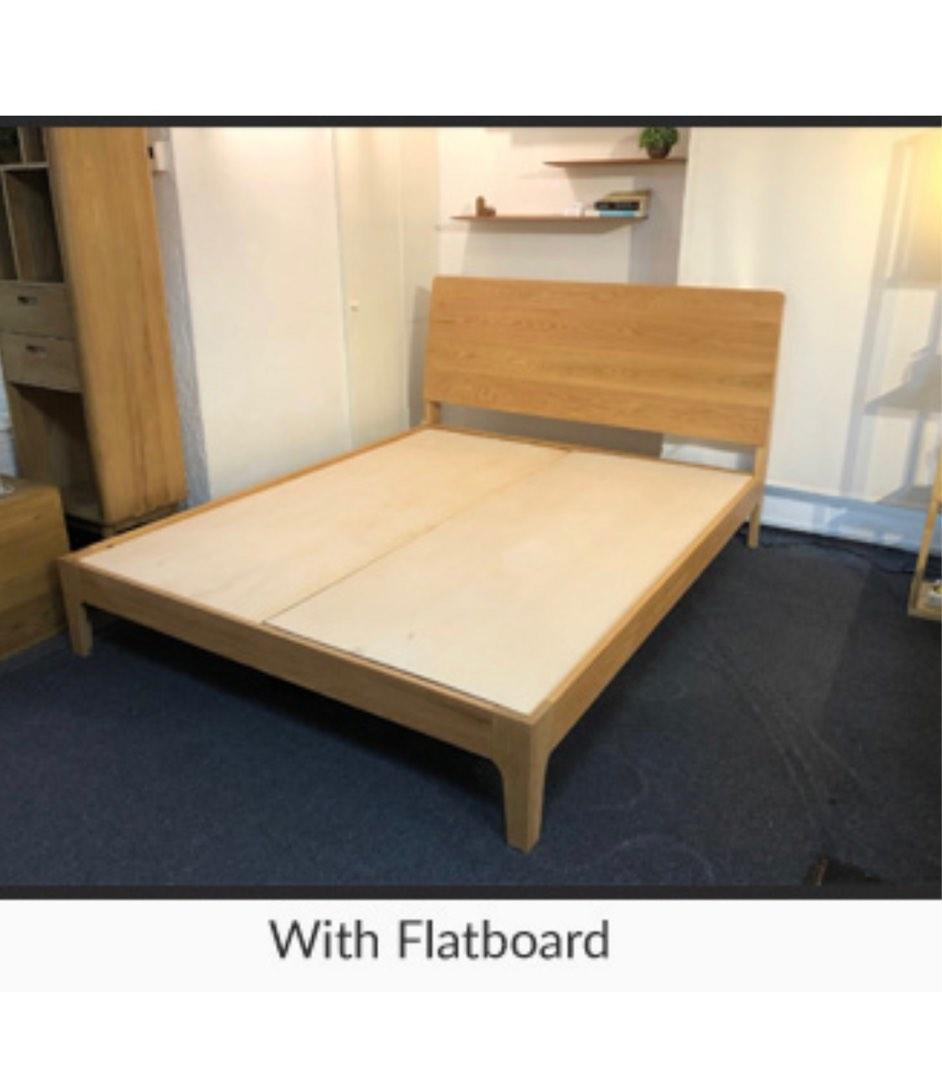 Namu Beaumont Oak Wood Bedframe, Furniture & Home Living, Furniture