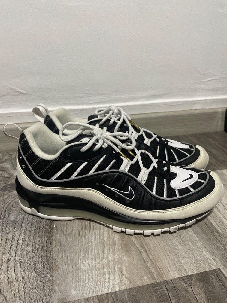 White black on sale air max 98