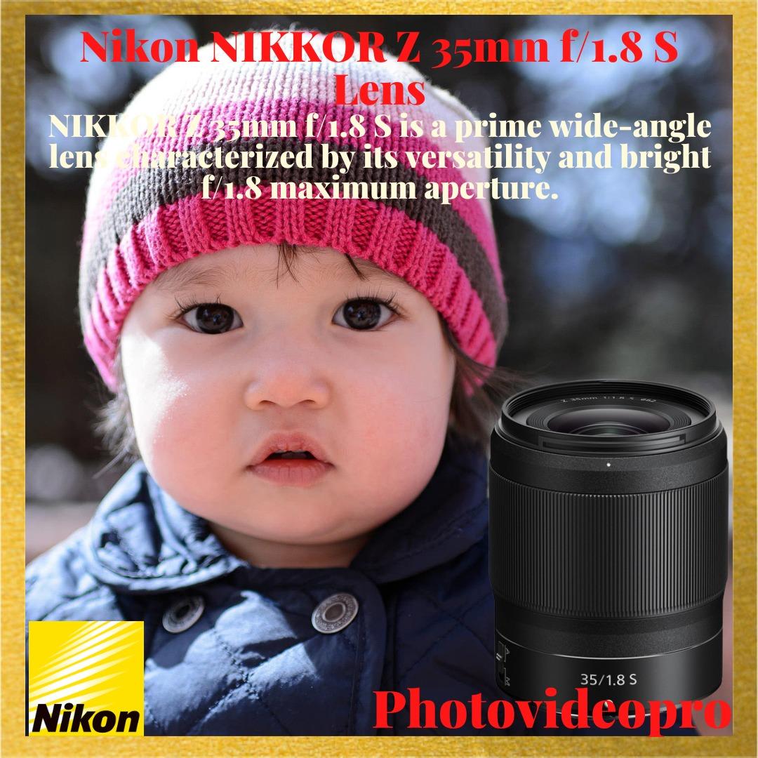 Nikon NIKKOR Z 35mm f/1.8 S Lens, Photography, Lens & Kits on Carousell