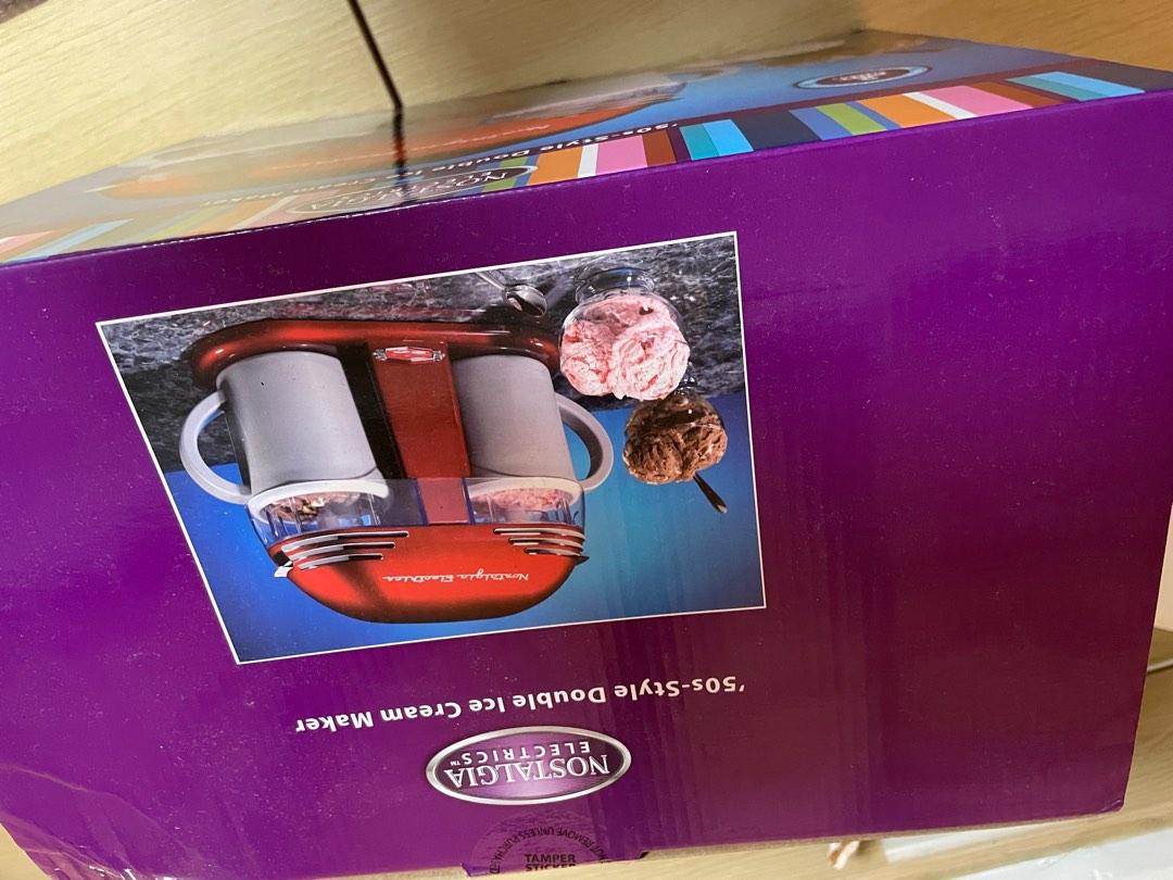Nostalgia retro series double ice cream maker, TV & Home Appliances