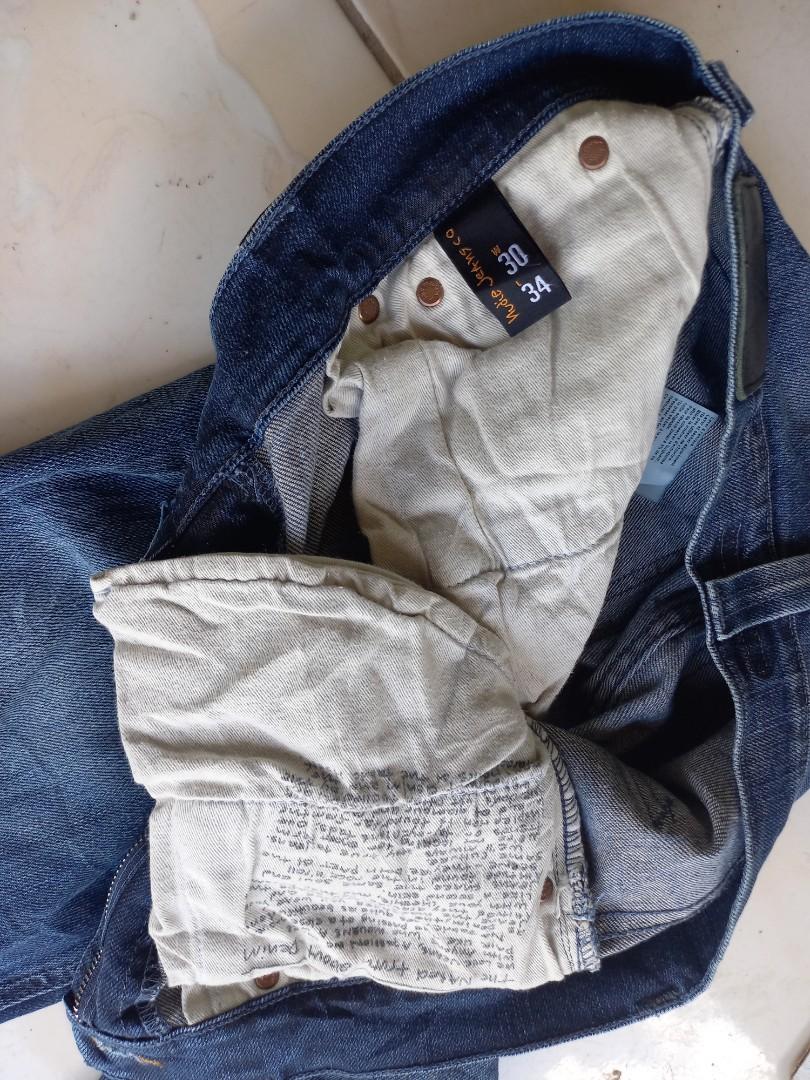 Nudie jeans tape ted 24 months, Men's Fashion, Bottoms, Jeans on Carousell
