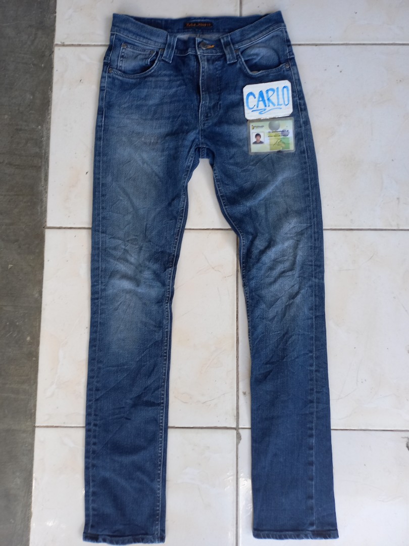 Nudie jeans tape ted 24 months, Men's Fashion, Bottoms, Jeans on Carousell