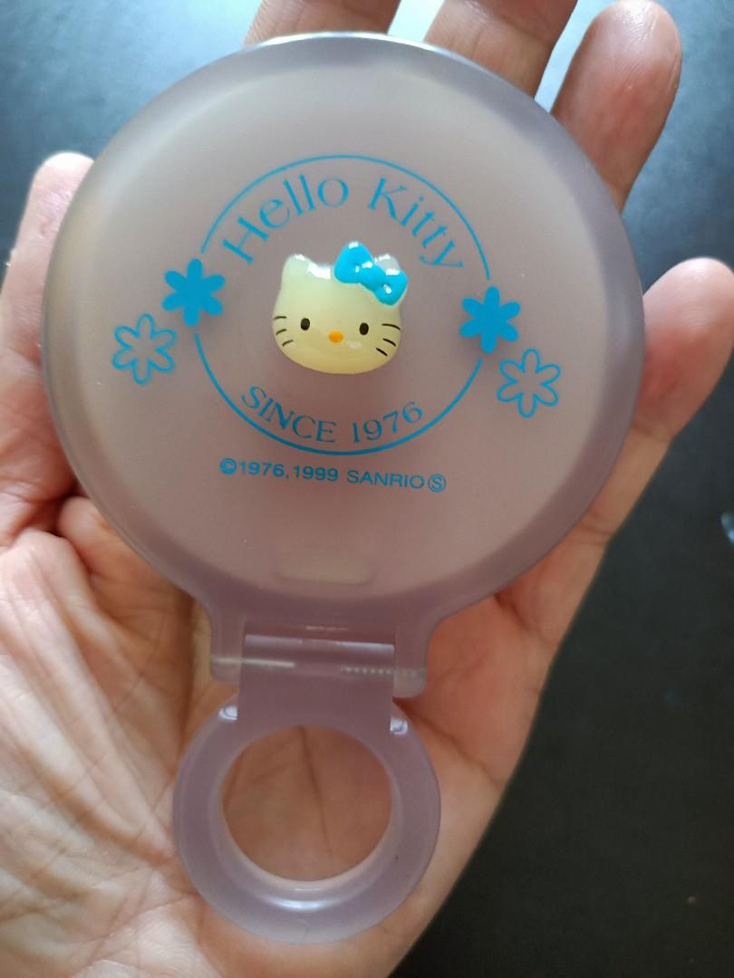 Original Hello Kitty Japan Pocket Mirror (Category: Mirrors) located in Pasig City. Submitted by smcmj_preloved (Listing ID 1180949600, Image 2). Description: Original Hello Kitty Japan. Pocket Mirror. Gray/Blue/Purple RFS: Decluttering NO RETURN NO EXCHANGE MOP: GCASH Only.