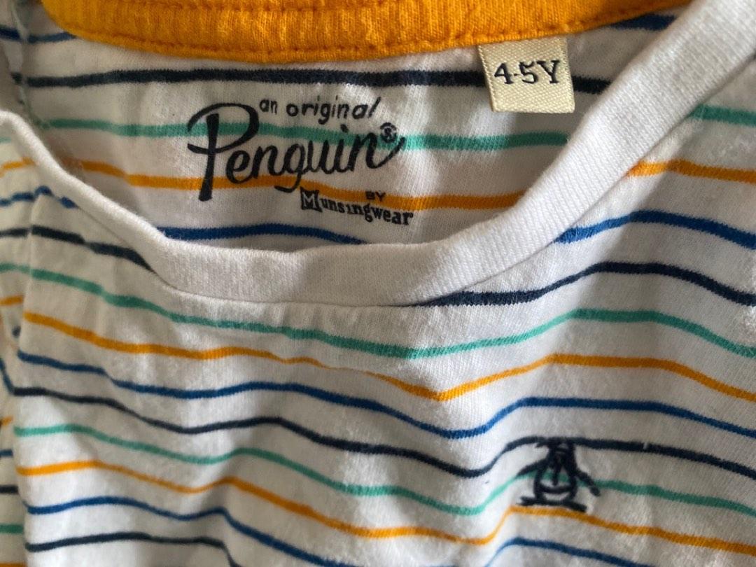 Penguin Boys Striped Shirt (Category: Babies & Kids Fashion) located in San Juan City. Submitted by 11_mallow (Listing ID 1180991963, Image 3). Description: Size 4-5Y.