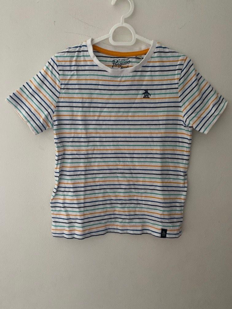Penguin Boys Striped Shirt (Category: Babies & Kids Fashion) located in San Juan City. Submitted by 11_mallow (Listing ID 1180991963, Image 1). Description: Size 4-5Y.