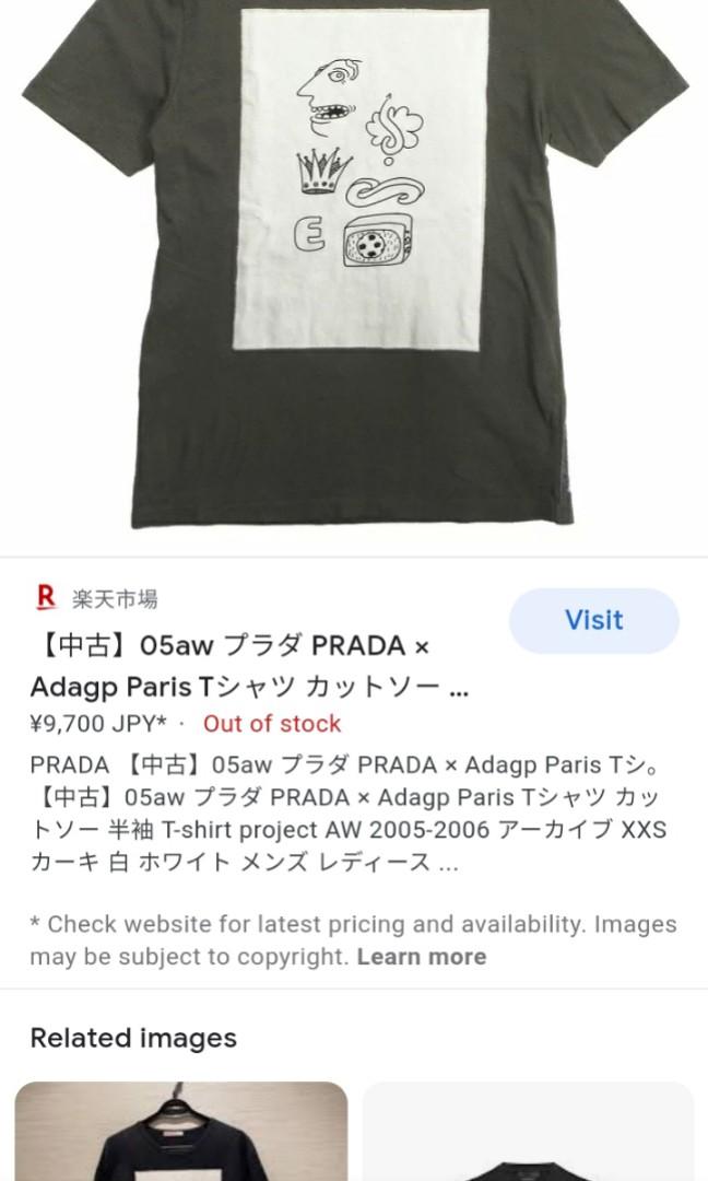 100%新品人気】 PRADA - 05aw プラダ PRADA Adagp Paris Tシャツ ...