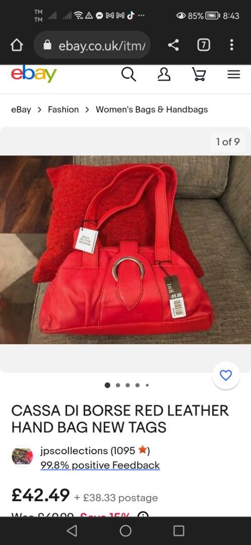Casa di borse red handbag sales