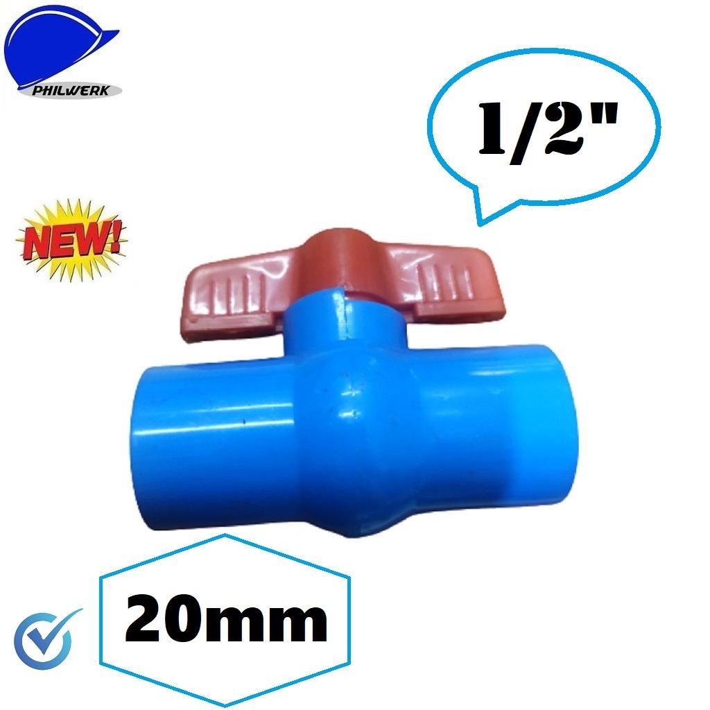 PVC Ball Valve 1/2" 20mm Plain, Commercial & Industrial, Construction