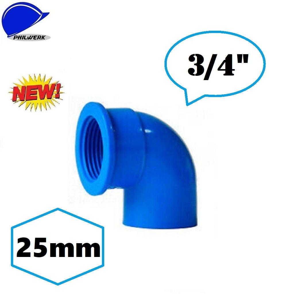 PVC Blue Female Threaded Elbow 3/4" (25mm), Commercial & Industrial