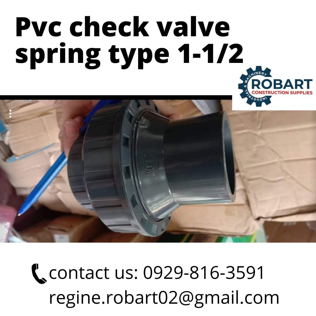 PVC check valve spring type, Commercial & Industrial, Construction