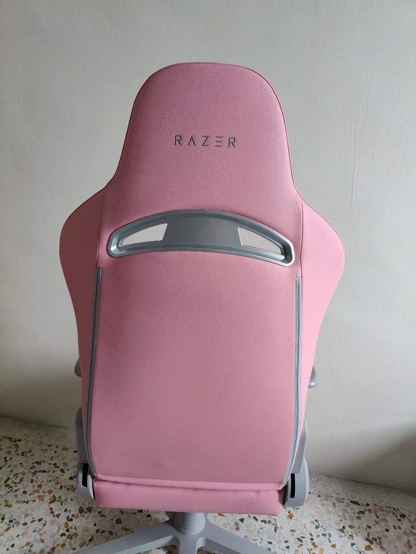 Razer Enki Gaming Chair Quartz Pink Furniture Home Living