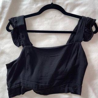 Ruffle tie top