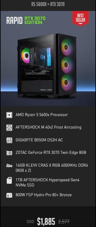 Ryzen RTX 3070 Tower Mini, Computers & Tech, Desktops on Carousell