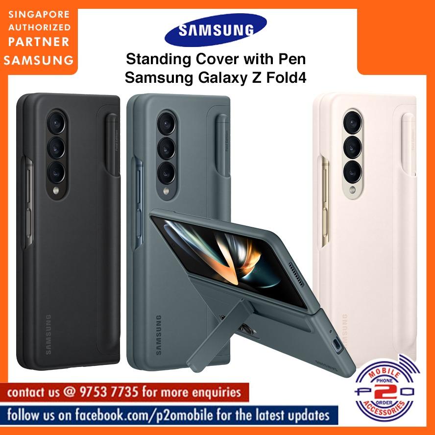 Galaxy Z Fold4 Slim Standing Cover Black Mobile Accessories - EF