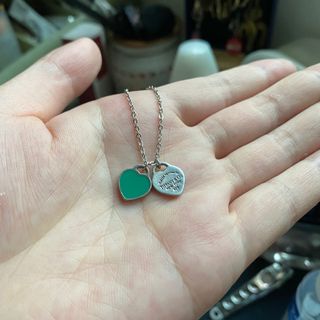 Second hand Tiffany Blue Double Hearts 925Silver Necklaces