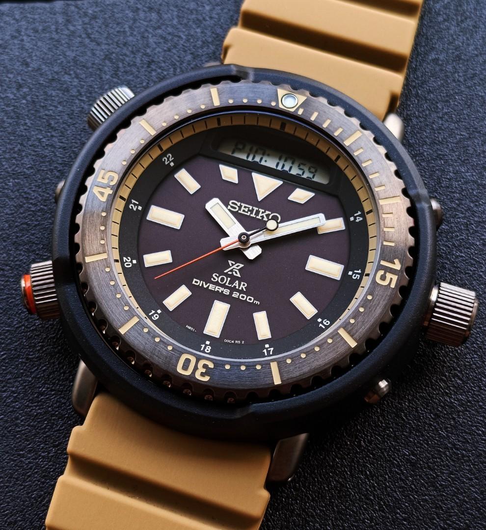 Seiko Arnie Gen 2 Urban Safari Brown Solar Prospex Divers Watch