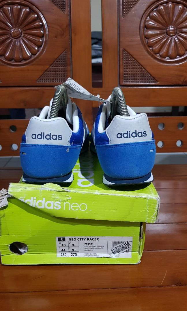 Retro Sneakers Adidas Neo City Racer Green Neo Cloudfoam Super